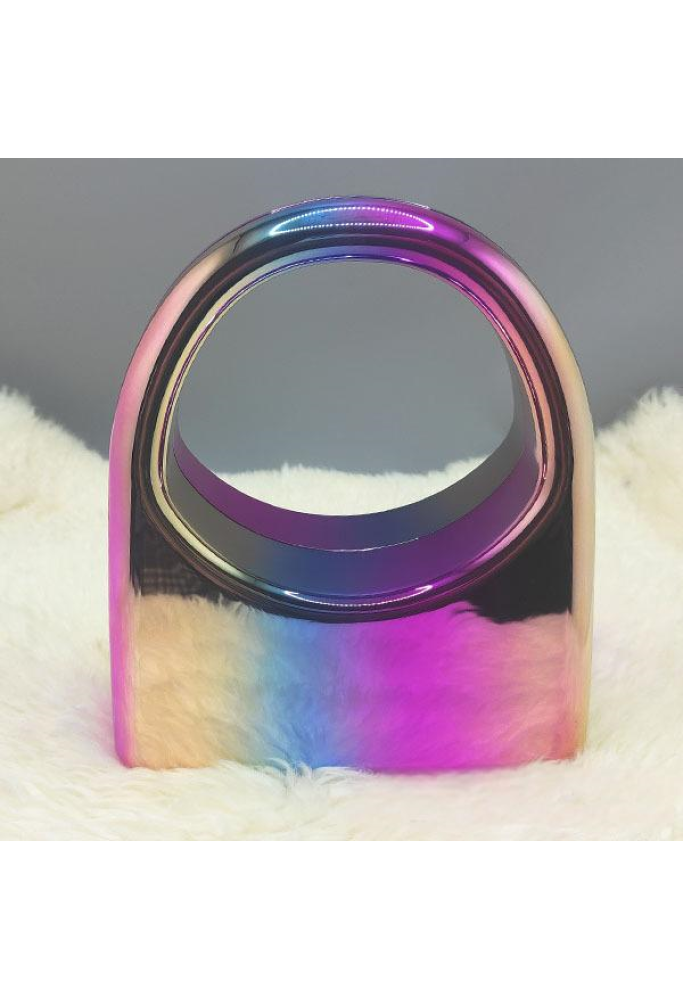 Acrylic Evening Clutch Top Handle Bag, Glossy Metallic Tote Bag Dazzling 