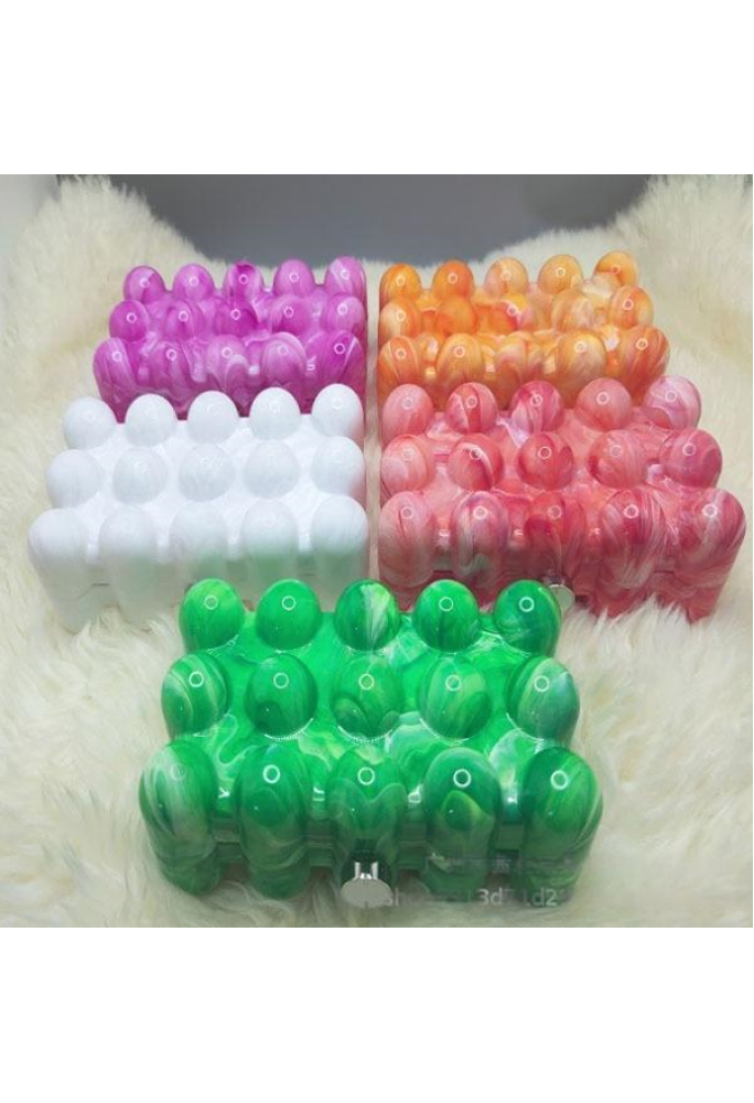 Women Acrylic Clutch Chic Marble Evening Handbag Green