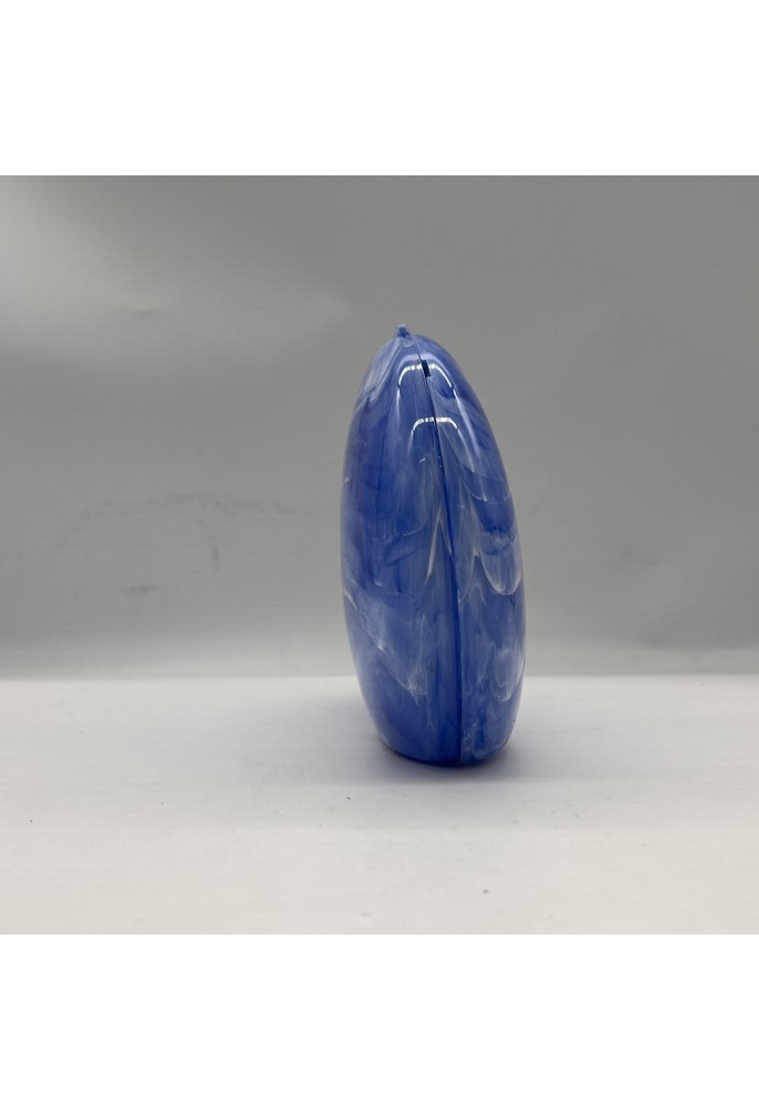 Acrylic Evening Clutch Purse Bag, Elegant Marble Handbag Blue