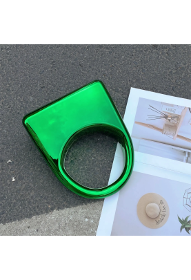 Acrylic Evening Clutch Purse Glossy Box Bag, Handbag Green Acrylic Evening Clutch Purse Glossy Box Bag, Handbag Green