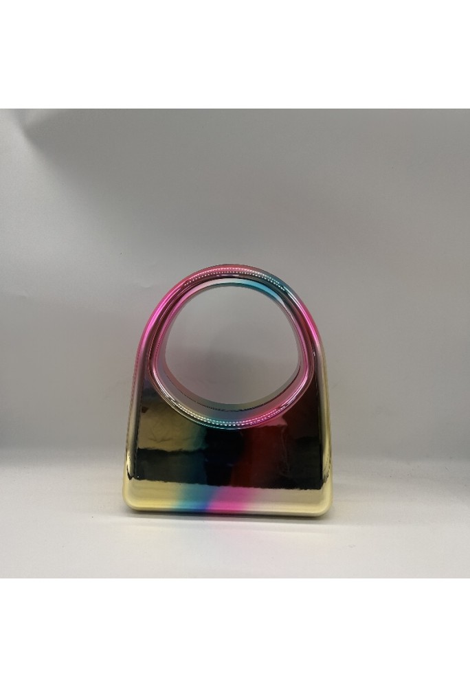 Acrylic Evening Clutch Purse Glossy Box Bag, Handbag Dazzling