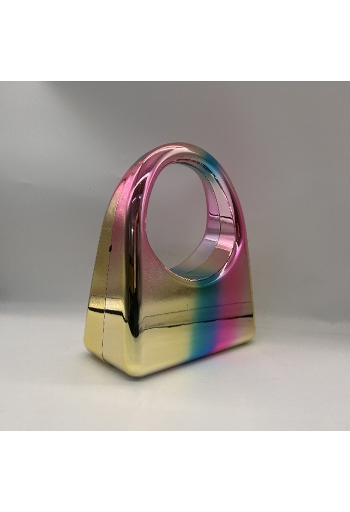 Acrylic Evening Clutch Purse Glossy Box Bag, Handbag Dazzling