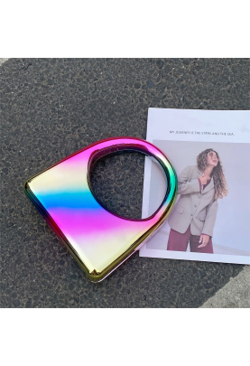 Acrylic Evening Clutch Purse Glossy Box Bag, Handbag Dazzling