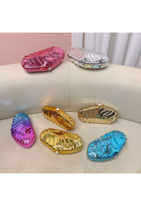 Acrylic Clutch Bag, Trendy Motorcycle Bag Pink