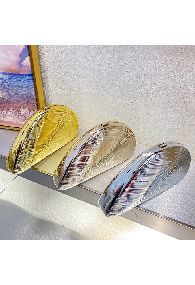 Acrylic Clutch Bag, Shell Bag Pink