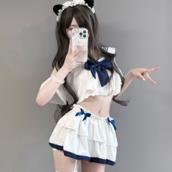 2D Anime Lingerie, Japanese Student Uniform, Sexy Outfit