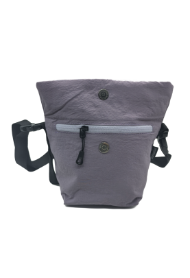 Purple Casual Nylon Shoulder Bag For Women Waterproof Lightweight Crossbody Purse