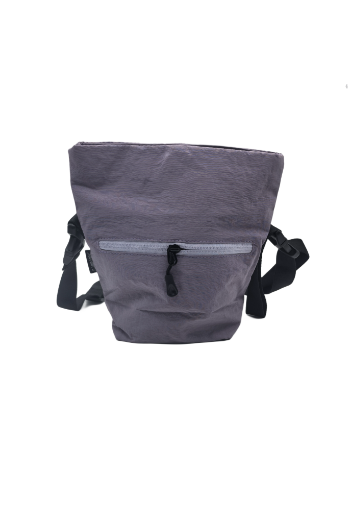 Purple Casual Nylon Shoulder Bag For Women Waterproof Lightweight Crossbody Purse