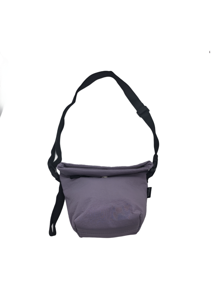 Purple Casual Nylon Shoulder Bag For Women Waterproof Lightweight Crossbody Purse