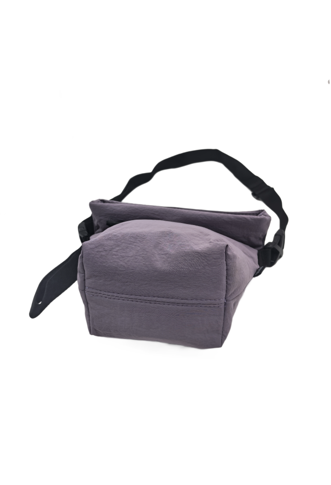 Purple Casual Nylon Shoulder Bag For Women Waterproof Lightweight Crossbody Purse