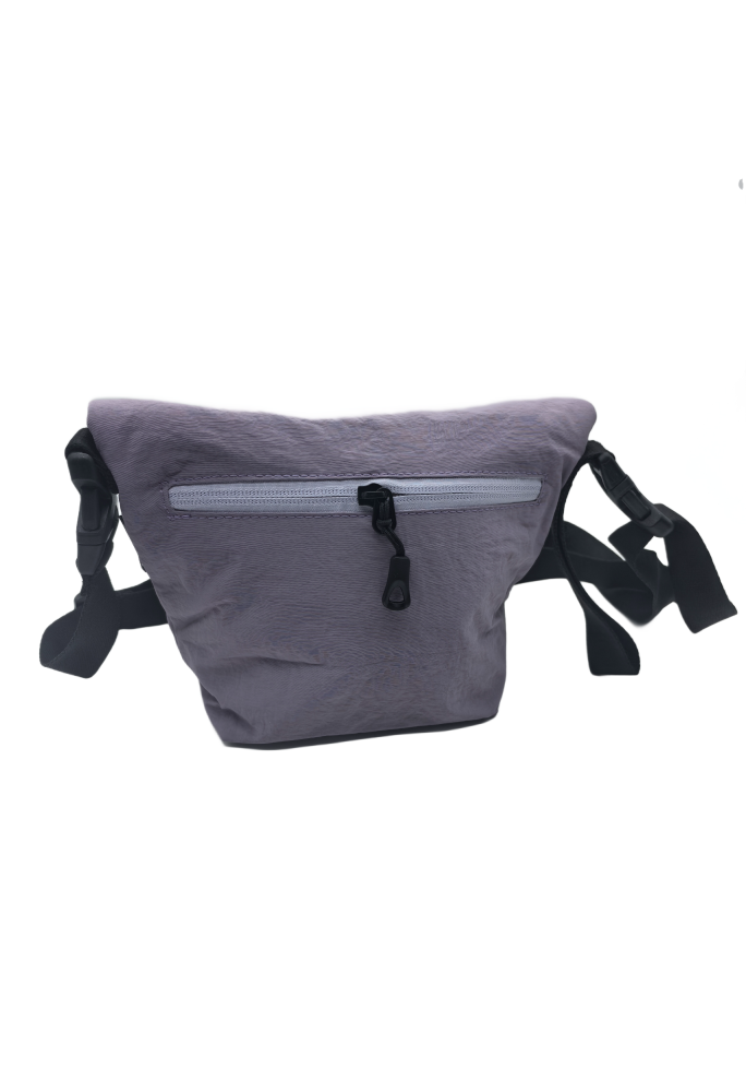 Purple Casual Nylon Shoulder Bag For Women Waterproof Lightweight Crossbody Purse