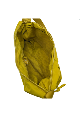 Yellow Nylon Crescent Crossbody Bag For Women Purses Trendy Men,Small Travel Sling Bag