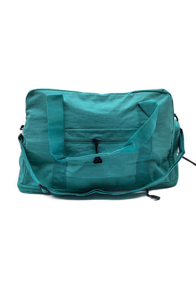 Lake Blue Gym Bag For Women,Duffle Bag For Travel With Wet Pocket, Lightweight Carry on Weekender Duffel, Water Resistant