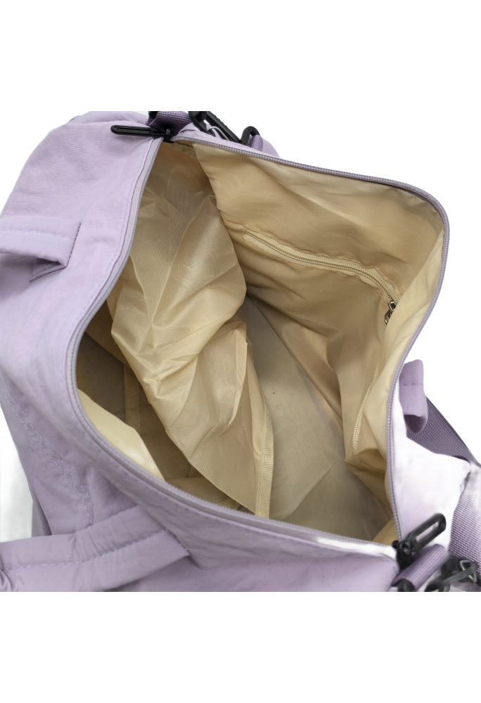 Purple Gym Bag For Women,Duffle Bag For Travel With Wet Pocket, Lightweight Carry on Weekender Duffel,Water Resistant