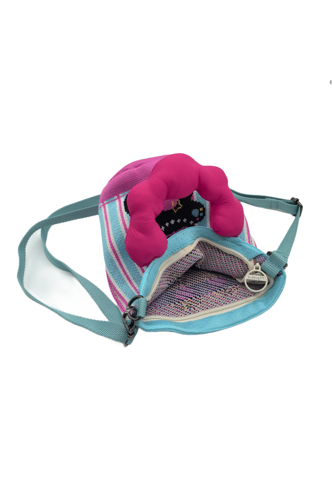 Rabbit Knit Crossbody Phone Bag For Women Casual Fashion Small Shoulder Purse