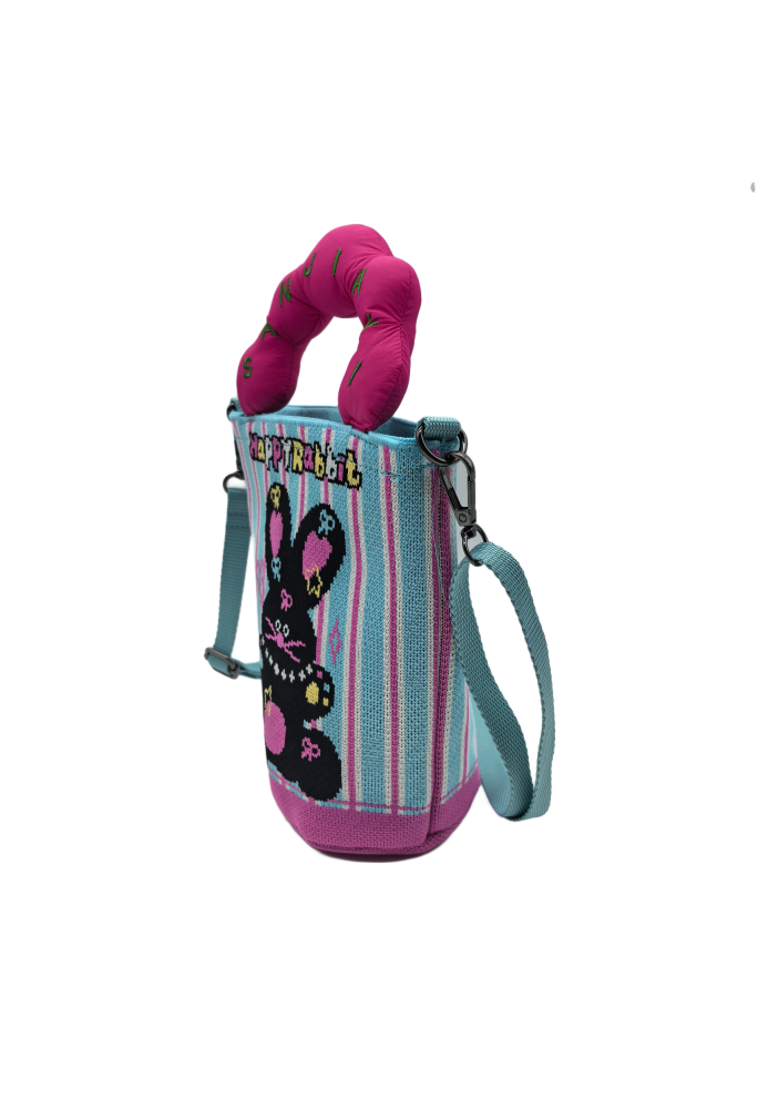 Rabbit Knit Crossbody Phone Bag For Women Casual Fashion Small Shoulder Purse