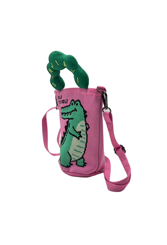 Crocodile Knit Crossbody Phone Bag For Women Casual Fashion Small Shoulder Purse