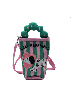 Puppy Knit Crossbody Phone Bag For Women Casual Fashion Small Shoulder Purse