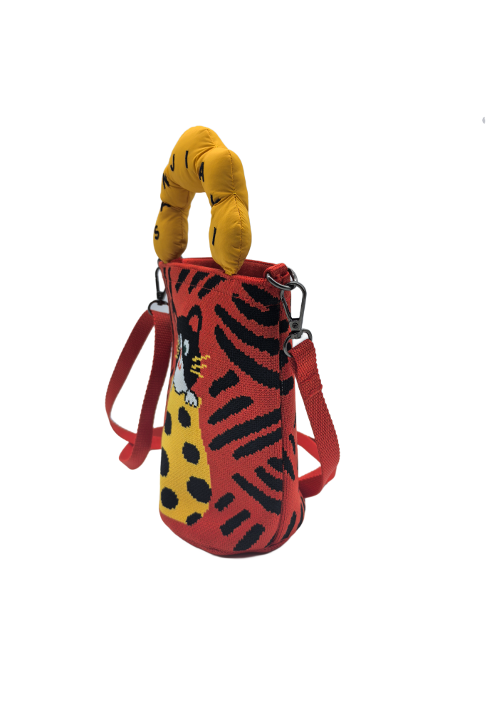 Cute Cat Knit Crossbody Phone Bag For Women Casual Fashion Small Shoulder Purse