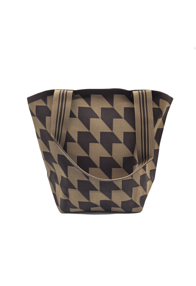 Arrow Pattern Knitted Shoulder HandBag For Women Large Tote Bag Shopping Bag