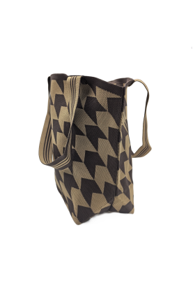 Arrow Pattern Knitted Shoulder HandBag For Women Large Tote Bag Shopping Bag