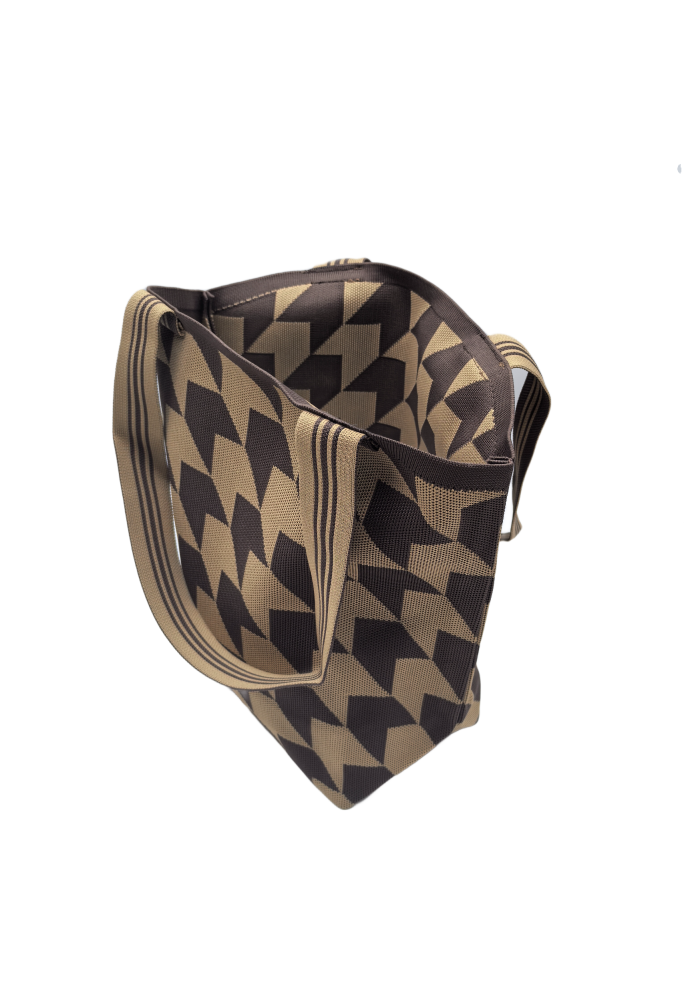 Arrow Pattern Knitted Shoulder HandBag For Women Large Tote Bag Shopping Bag