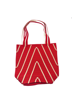 Red Knitted Shoulder HandBag For Women Large Tote Bag Shopping Bag