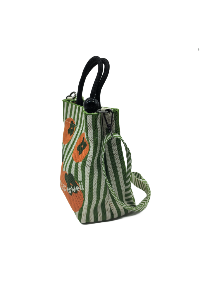 Diospyros Kaki Knit Crossbody Phone Bag For Women Casual Fashion Small Shoulder Purse